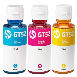 Tinta LOOSEPACK GT52 Cyan 70ml (Tanpa Box), Tinta Refill Printer DeskJet GT5810 GT5820 All in One InkTank 115 310 315 319 350 415 419 410 SmartTank 450 510 550 610 M0H54A Original HP