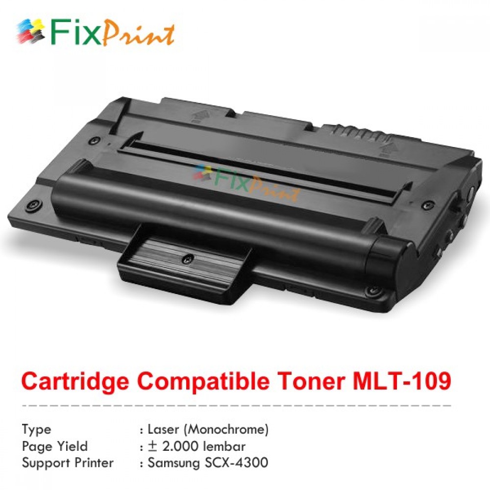 Cartridge Toner Compatible Sam MLT-109 MLT109 MLT-D109S Black, Printer Sam SCX-4300 SCX4300